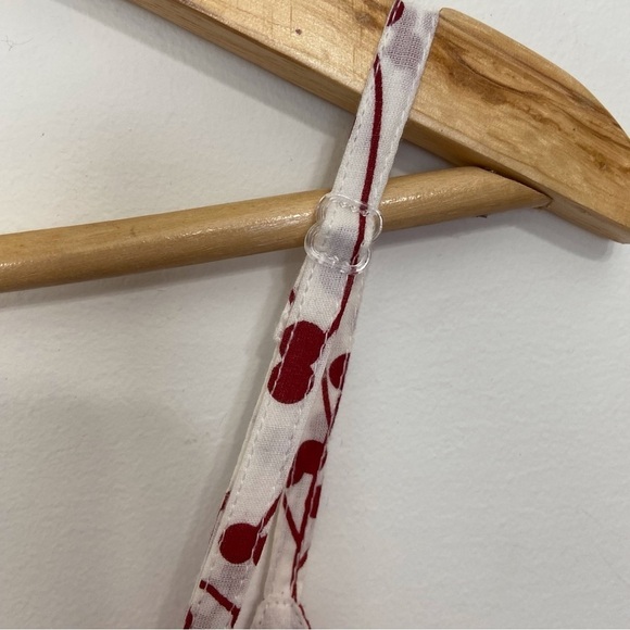 Point Zero dress pure cotton floral white red empire waist floral lightweight - Picture 9 of 16